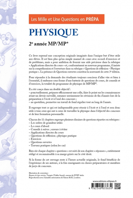 Les 1001 questions de la physique en prépa - 2e année MP/MP* - 3e édition actualisée
