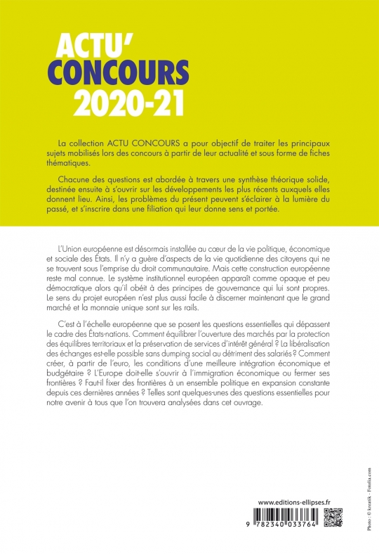 Questions européennes 2020-2021 - Cours et QCM