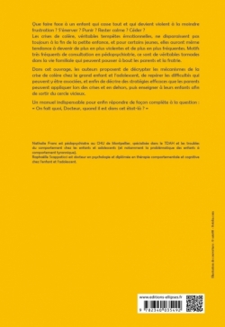 Faire face aux crises de colère de l’enfant et de l'adolescent