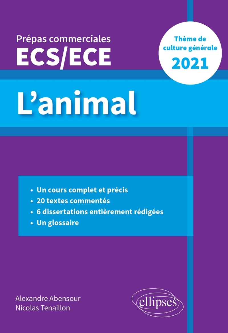 L'animal - Épreuve de culture générale - Prépas commerciales ECS / ECE 2021