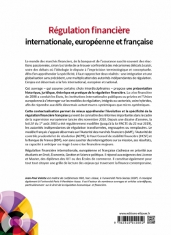 Régulation financière internationale, européenne et française