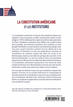 La Constitution américaine et les institutions