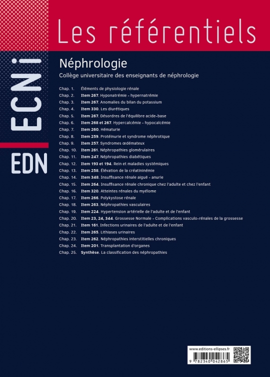 Néphrologie - 9e édition - Conforme à la réforme des ECNi