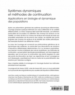 Systèmes dynamiques et méthodes de continuation - Applications en biologie et dynamique des populations