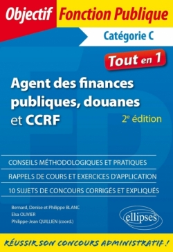 Agent des finances publiques, douanes et CCRF - Catégorie C - Tout-en-un - 2e édition