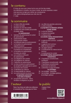 Fiches de droit des sûretés - 2e édition