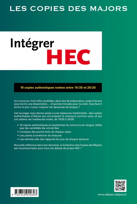 Intégrer HEC – ECE/ECS – Anglais