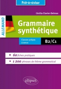 Grammaire allemande. Grammaire synthétique de l’allemand en 60 fiches pratiques et 1200 phrases de thème grammatical avec exerci