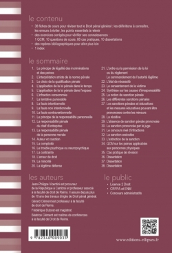 Fiches de droit pénal général - 5e édition