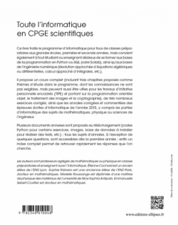 Toute l’informatique en CPGE scientifiques - 1re et 2e années - Cours complet et détaillé, exercices corrigés avec Python, SQL e