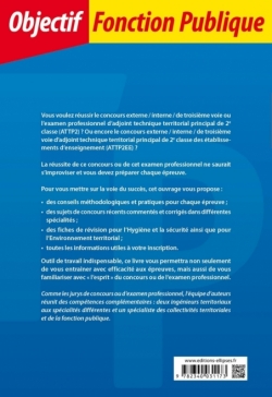 Adjoint technique territorial principal de 2e classe - Adjoint technique territorial principal de 2e classe des établissements d