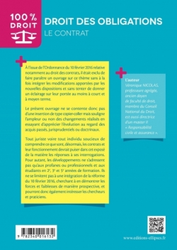 Droit des obligations. Le contrat