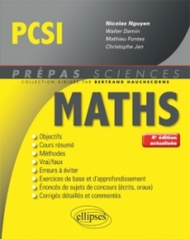 Mathématiques PCSI - 4e édition actualisée
