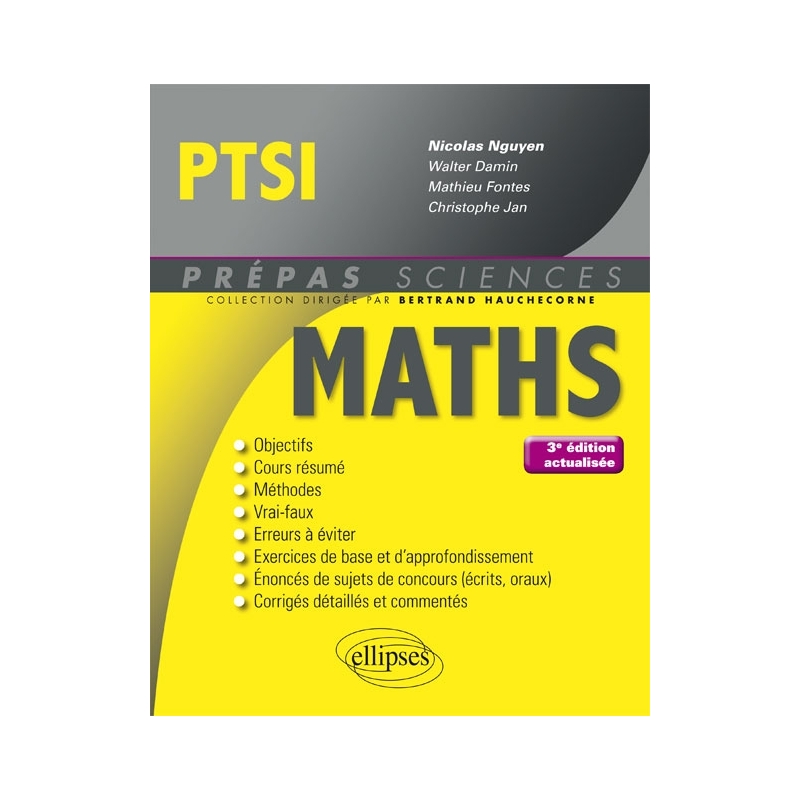 Mathématiques PTSI - 3e édition actualisée