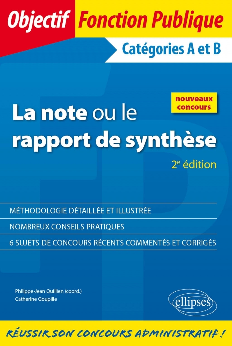 La note ou le rapport de synthèse - 2e édition