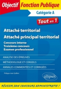 Attaché territorial - Attaché principal territorial. Concours interne, troisième concours et examen professionnel