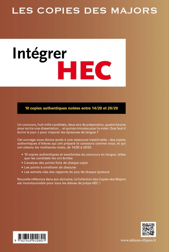 Intégrer HEC – ECE/ECS – Allemand