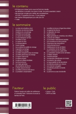Fiches de Droit de la famille - 5e édition