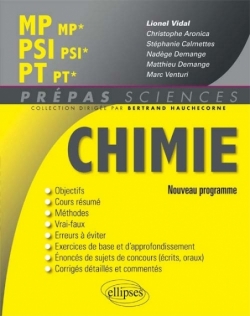 Chimie MP/MP* PSI/PSI* PT/PT* - nouveau programme 2014