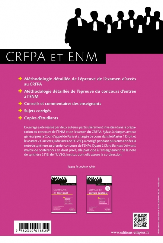 L'épreuve de note de synthèse au CRFPA et à l'ENM