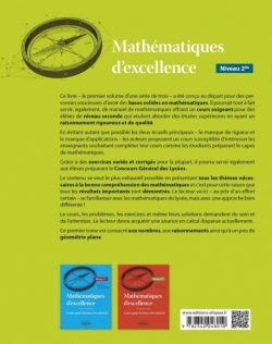 Mathématiques d'excellence - Cours pour lycéens très motivés - Niveau Seconde