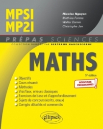 Mathématiques MPSI/MP2I - Programme 2021