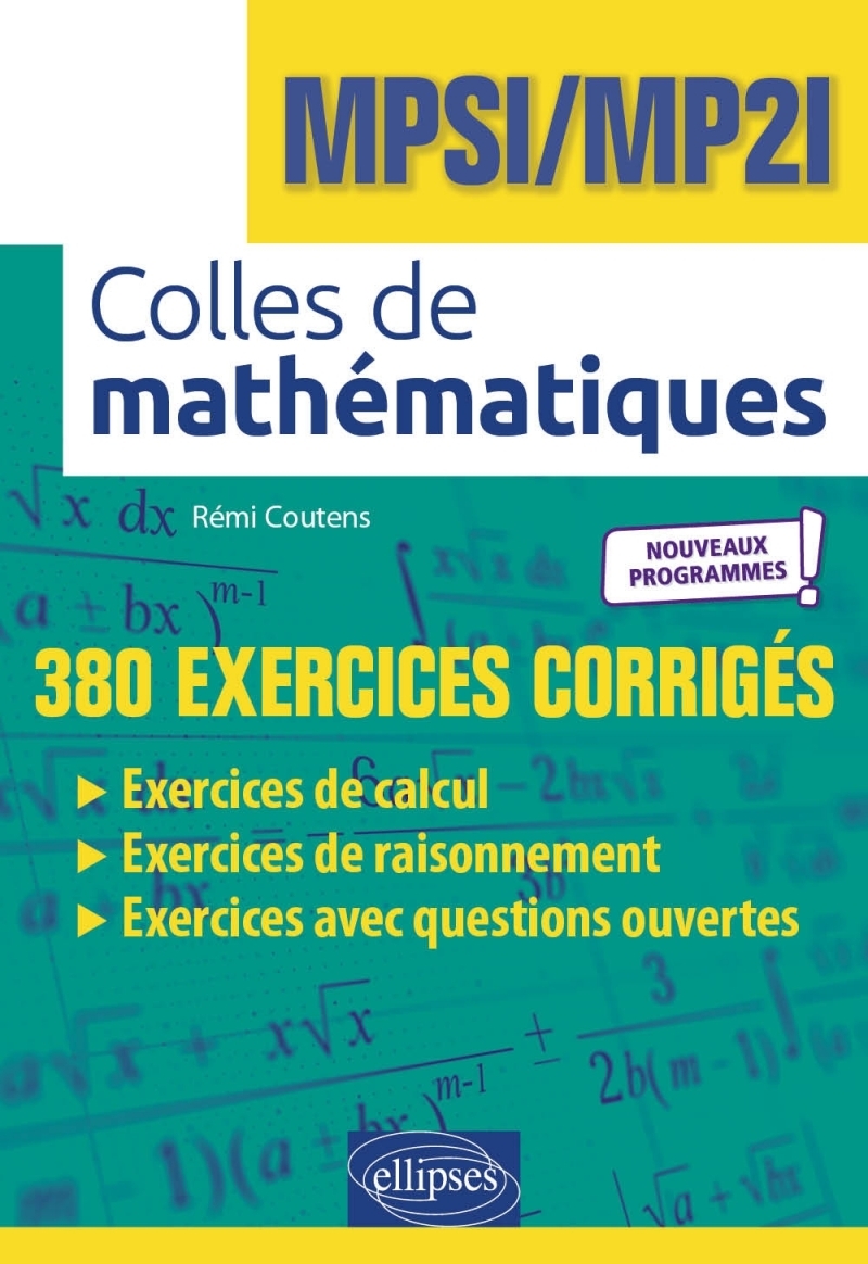 Colles de Mathématiques - MPSI/MP2I - Programme 2021