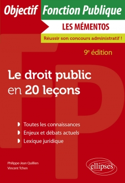 Le droit public en 20 leçons - 9e édition