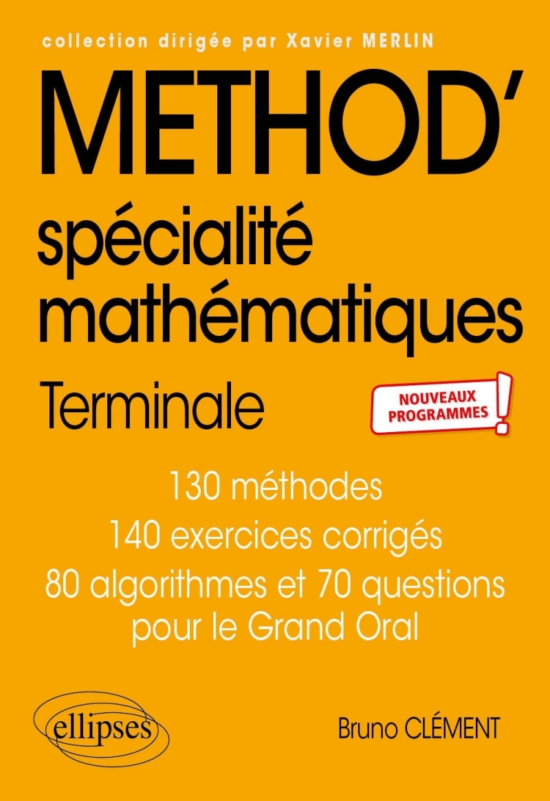 Spécialité Mathématiques - Terminale - nouveaux programmes