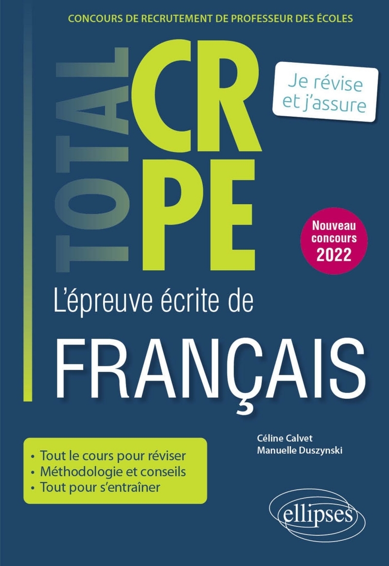 Réussir l’épreuve écrite de français - CRPE - Nouveau concours 2022