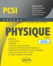 Physique PCSI - Programme 2021