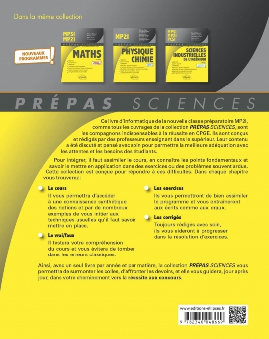 Informatique MP2I - Nouveaux programmes