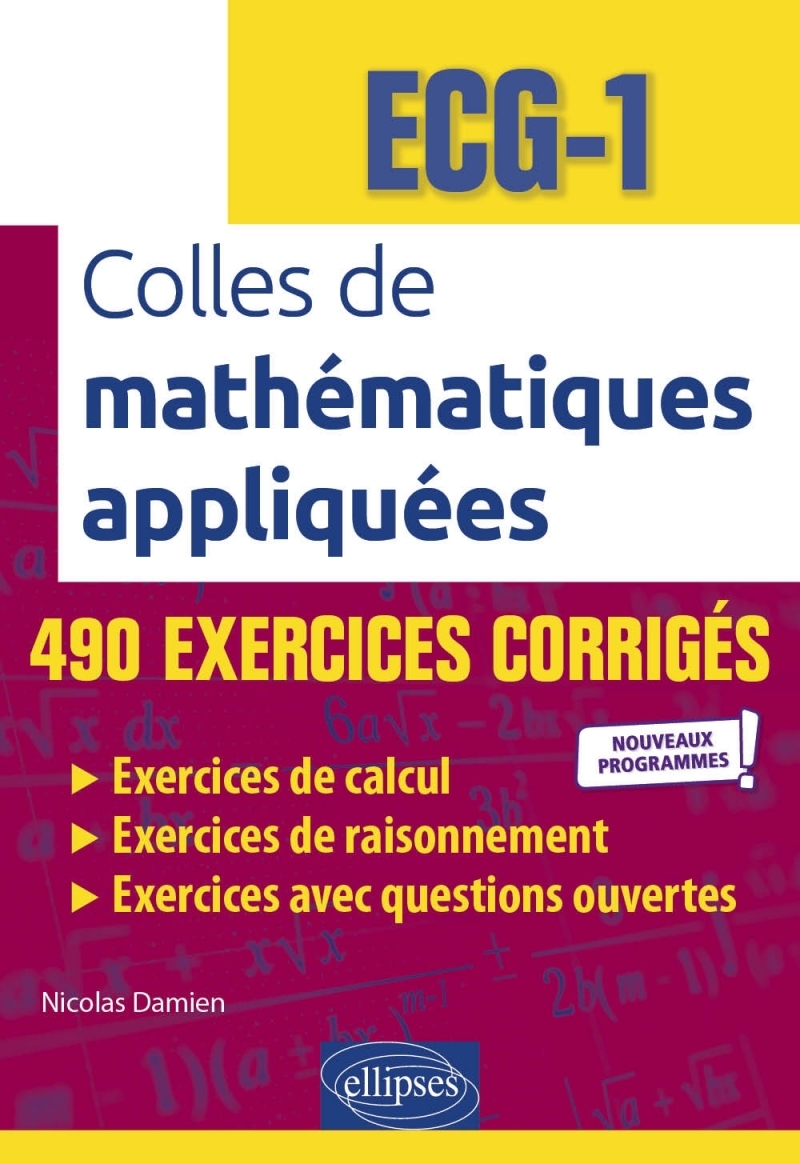 Colles de Mathématiques appliquées - ECG-1 - Nouveaux programmes