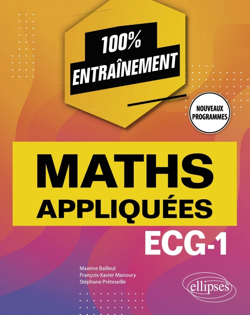 Mathématiques appliquées - ECG-1 - Nouveaux programmes