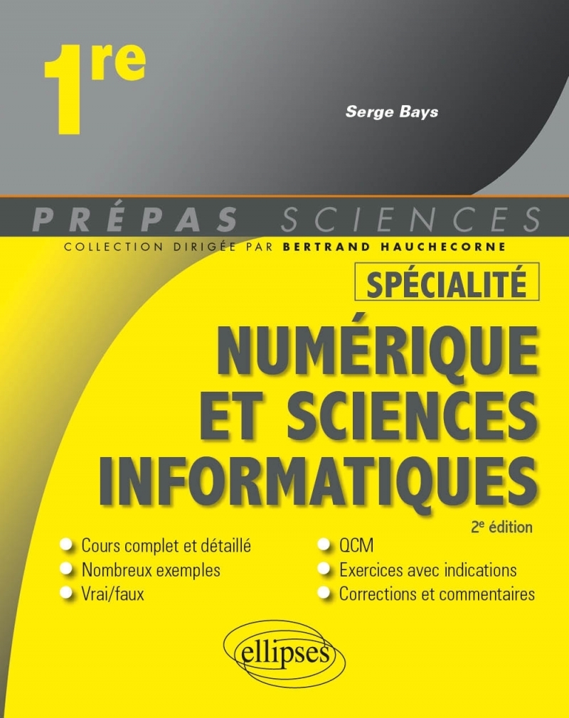Spécialité Numérique et sciences informatiques - Première