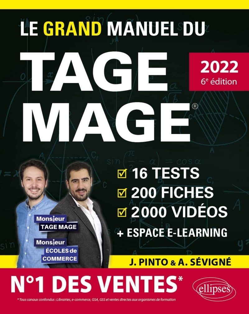 Le Grand Manuel du TAGE MAGE – N°1 DES VENTES – Édition 2022