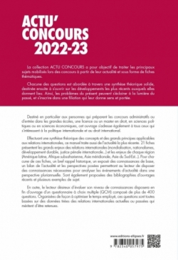 Relations internationales 2022-2023 - Cours et QCM