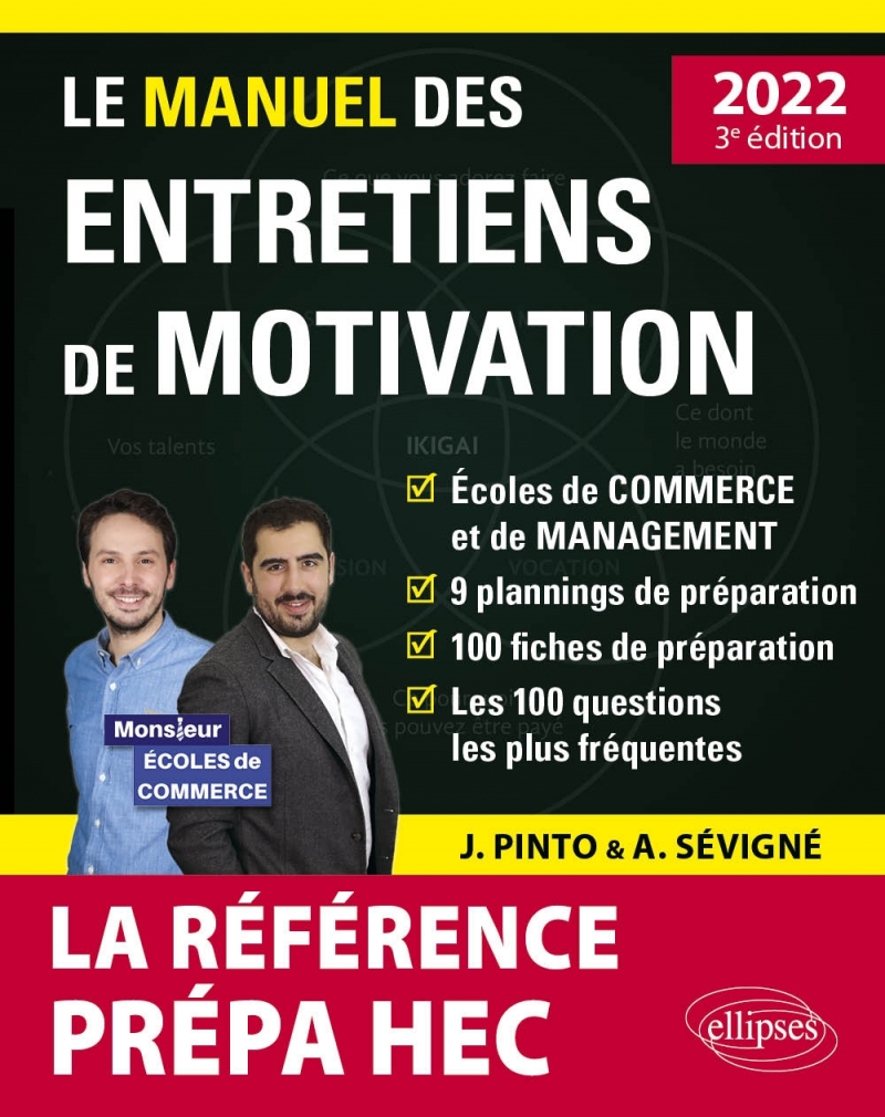 Le Manuel des entretiens de motivation « Prépa HEC » - Concours aux écoles de commerce