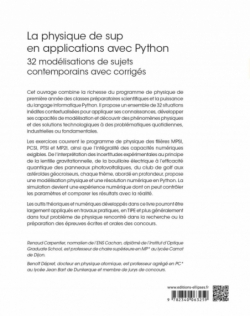 La physique de sup en applications avec Python