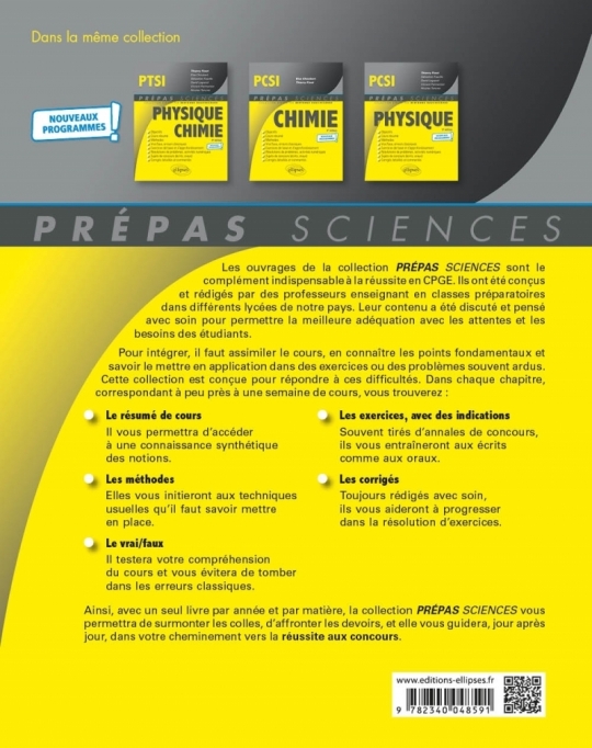 Physique-Chimie TSI1 - Programme 2021