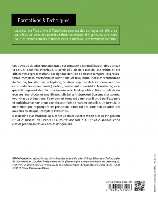 Modélisation des signaux et circuits pour l’électronique