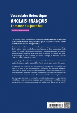 Vocabulaire thématique anglais-français 3e édition actualisée et enrichie