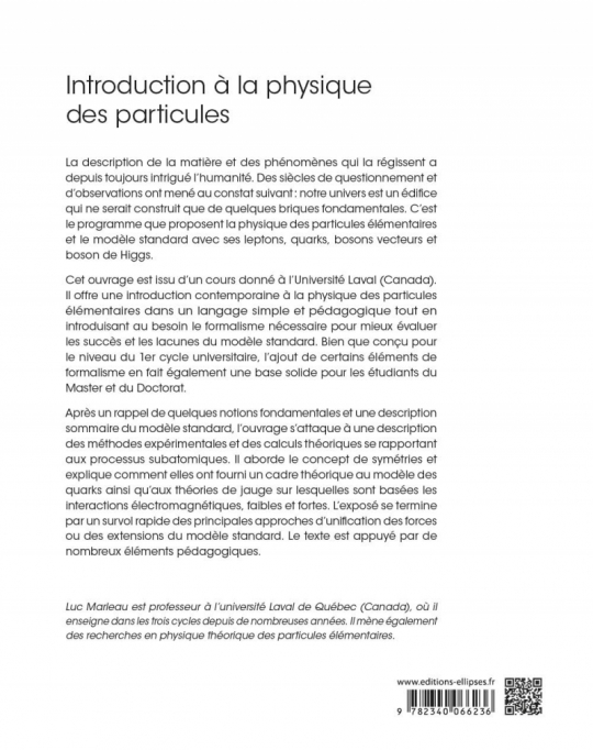 Introduction à la physique des particules