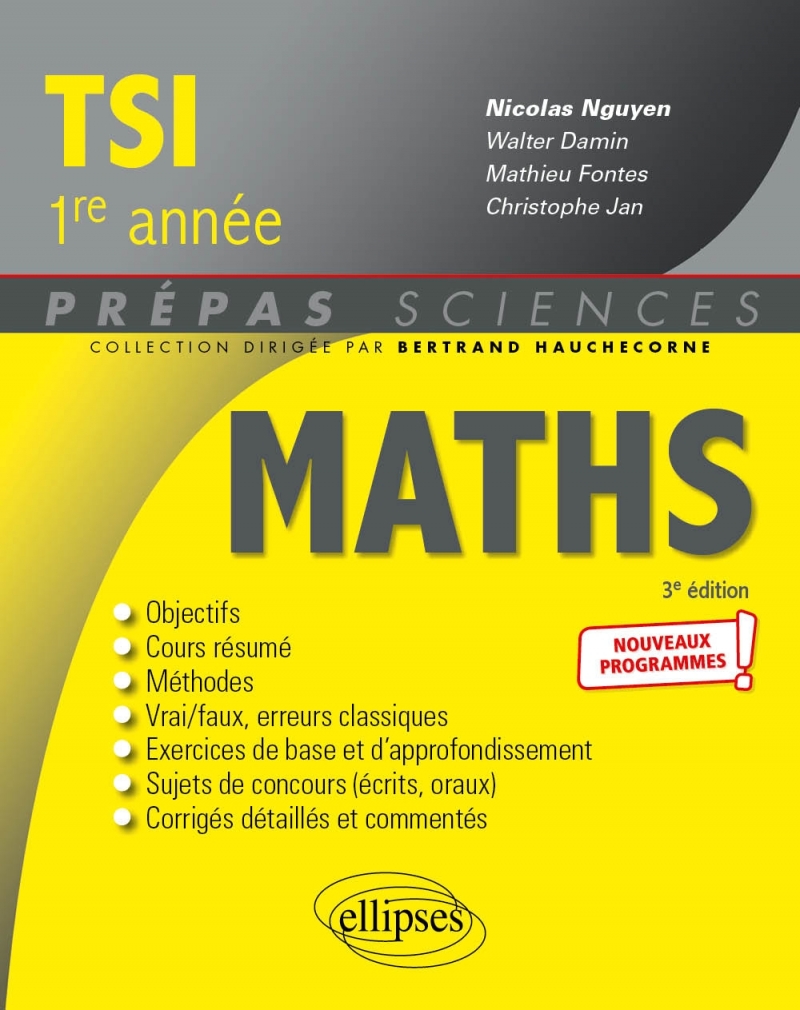 Mathématiques TSI-1 - Programme 2021