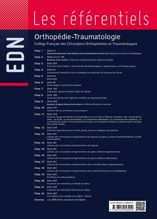 Orthopédie Traumatologie - Conforme à la réforme R2C de l’EDN