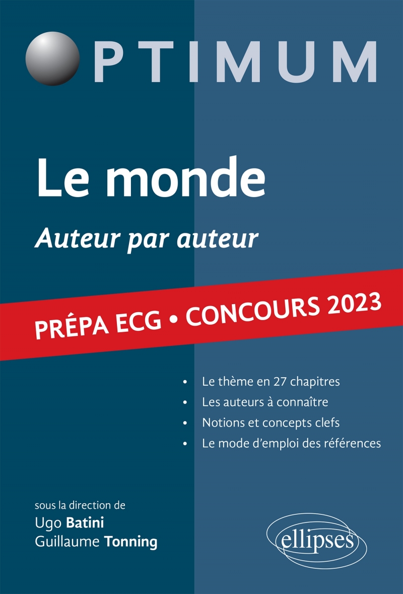 Le monde ECG 2023 - Auteur par auteur