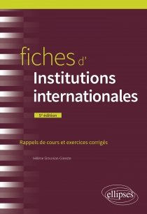 Fiches d'Institutions internationales