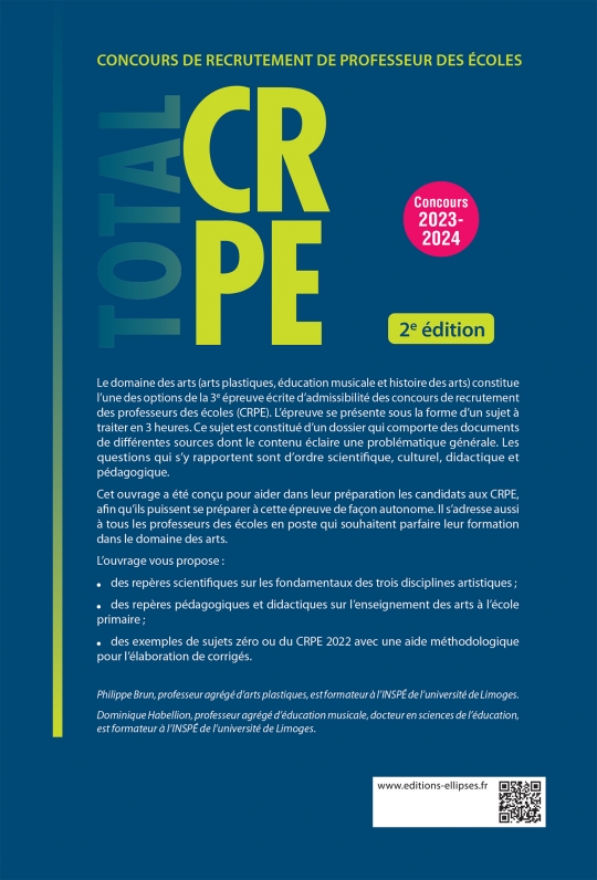 Réussir l'épreuve écrite d’arts - CRPE - Concours 2023-2024 - 2e édition