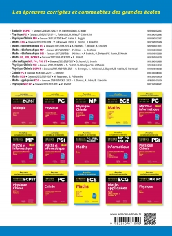 Maths. ECT. Annales corrigées et commentées. Concours 2019/2020/2021/2022