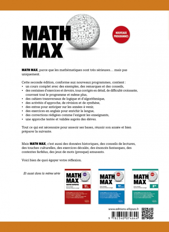 Math Max - Terminale enseignement de spécialité